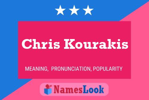 Chris Kourakis Namensposter