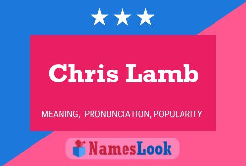 Chris Lamb Namensposter