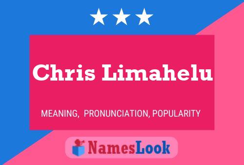 Chris Limahelu Namensposter