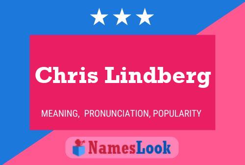 Chris Lindberg Namensposter