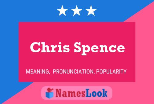 Chris Spence Namensposter