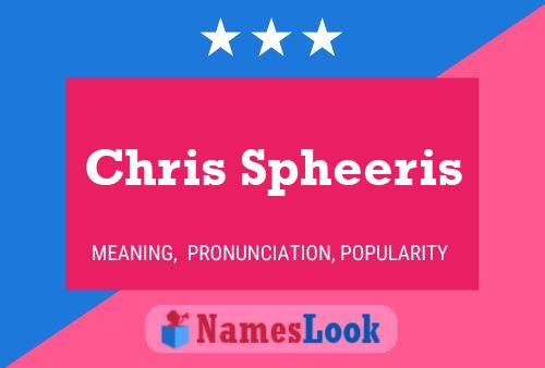 Chris Spheeris Namensposter