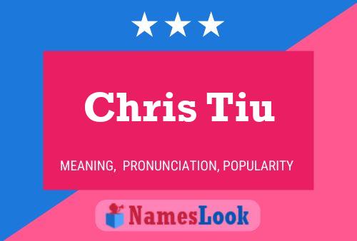 Chris Tiu Namensposter