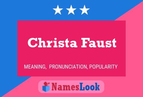 Christa Faust Namensposter