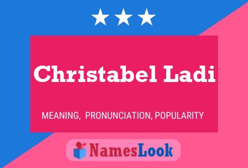 Christabel Ladi Namensposter