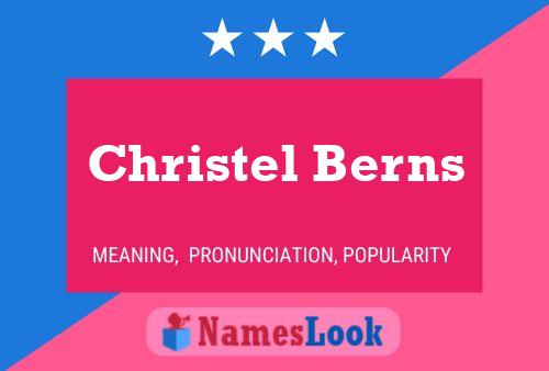 Christel Berns Namensposter