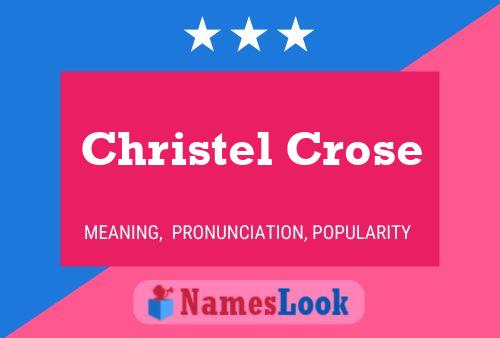 Christel Crose Namensposter