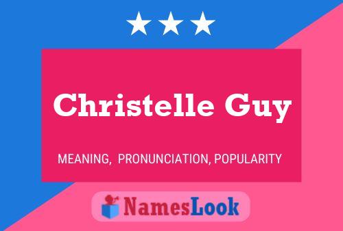 Christelle Guy Namensposter