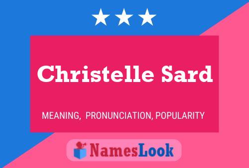 Christelle Sard Namensposter