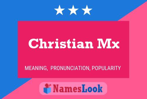 Christian Mx Namensposter