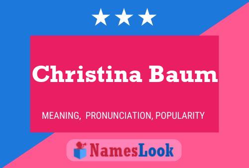 Christina Baum Namensposter