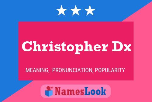 Christopher Dx Namensposter