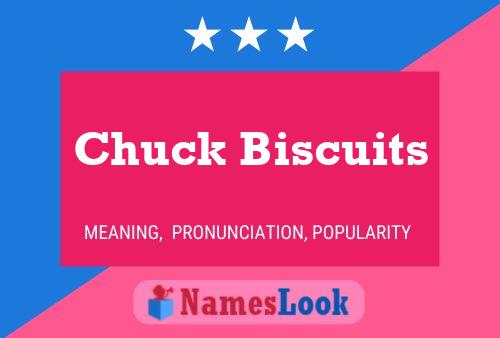 Chuck Biscuits Namensposter