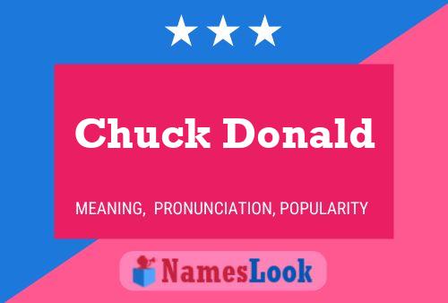 Chuck Donald Namensposter