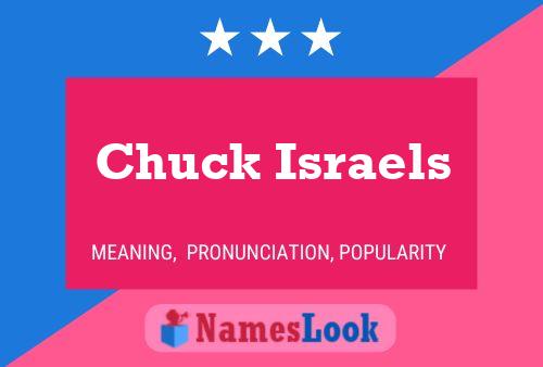 Chuck Israels Namensposter