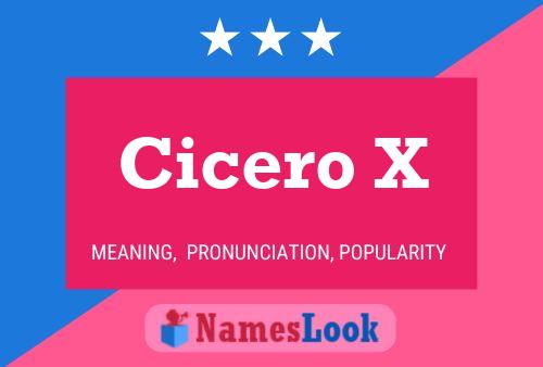 Cicero X Namensposter