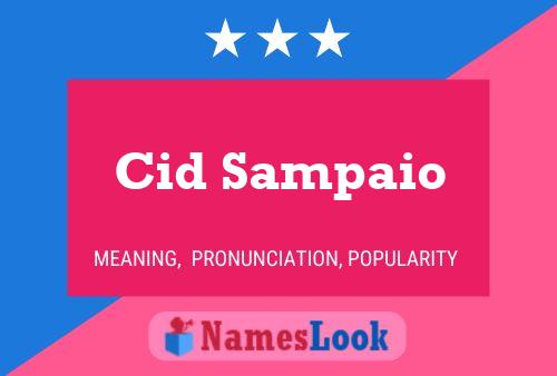 Cid Sampaio Namensposter