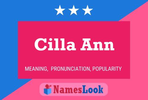 Cilla Ann Namensposter