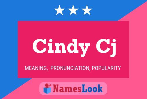 Cindy Cj Namensposter