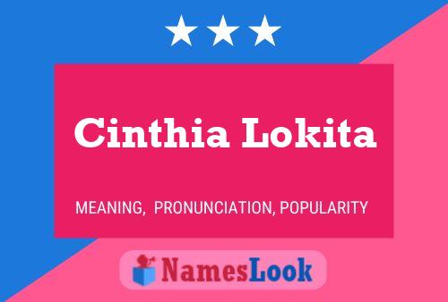 Cinthia Lokita Namensposter