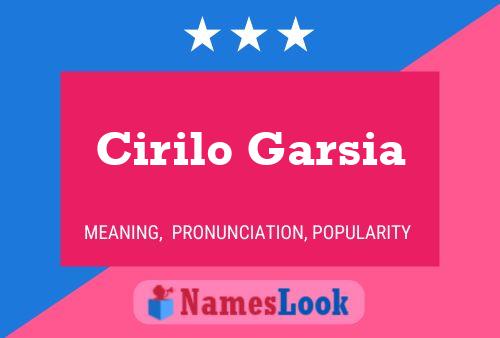 Cirilo Garsia Namensposter