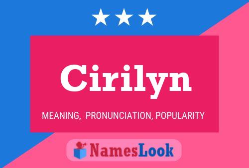 Cirilyn Namensposter