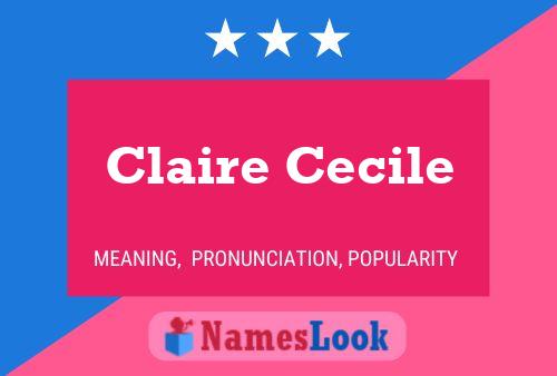 Claire Cecile Namensposter