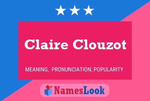 Claire Clouzot Namensposter