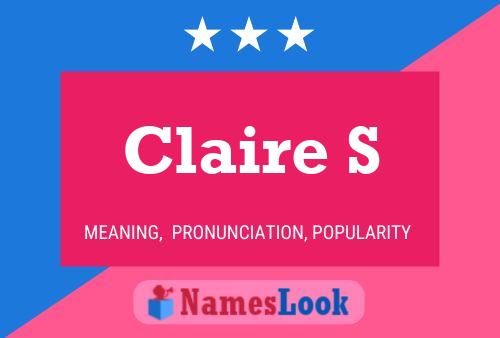 Claire S Namensposter