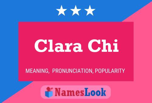 Clara Chi Namensposter