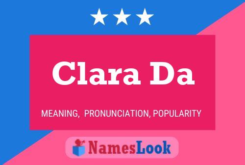 Clara Da Namensposter