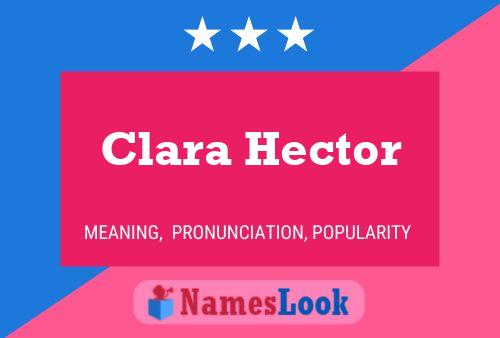 Clara Hector Namensposter