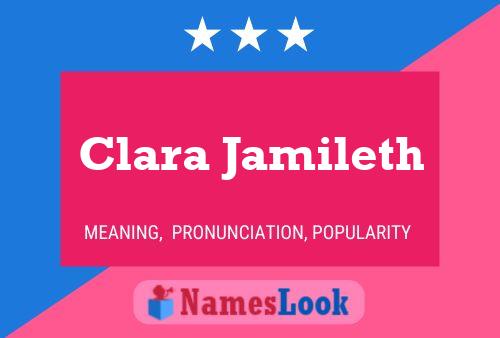 Clara Jamileth Namensposter