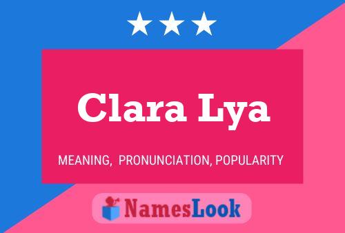 Clara Lya Namensposter