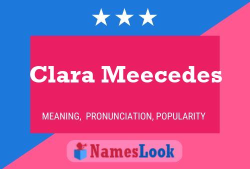 Clara Meecedes Namensposter