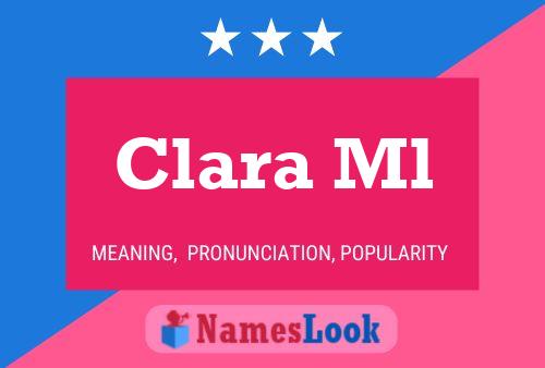 Clara Ml Namensposter