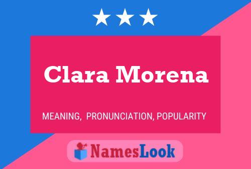 Clara Morena Namensposter