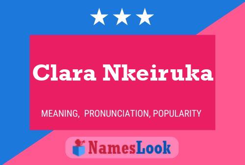 Clara Nkeiruka Namensposter