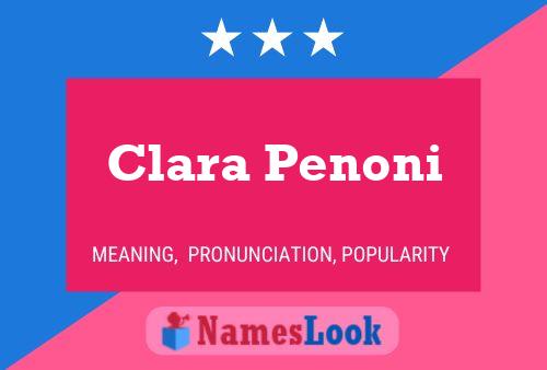 Clara Penoni Namensposter