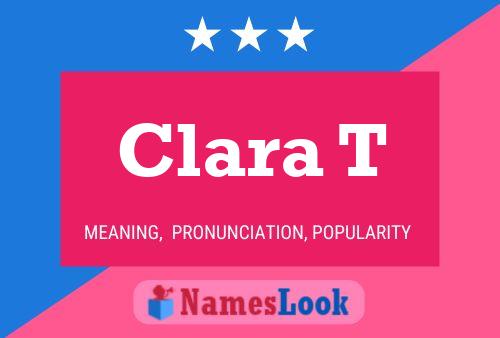 Clara T Namensposter