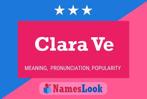 Clara Ve Namensposter