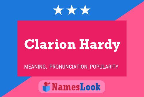 Clarion Hardy Namensposter