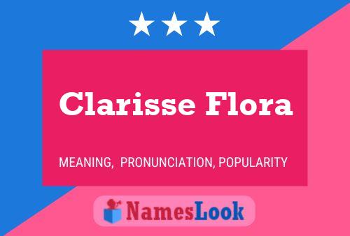 Clarisse Flora Namensposter