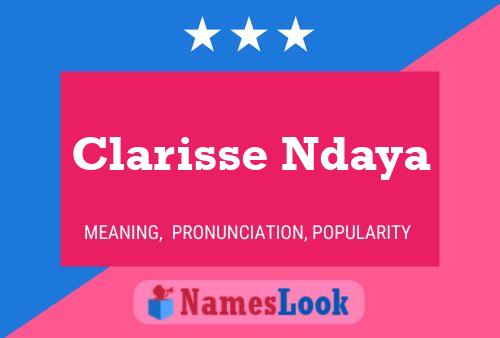 Clarisse Ndaya Namensposter