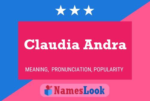 Claudia Andra Namensposter