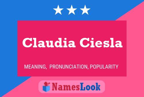 Claudia Ciesla Namensposter