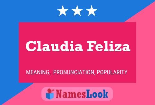 Claudia Feliza Namensposter