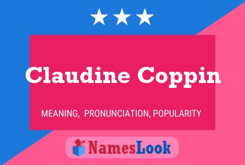 Claudine Coppin Namensposter