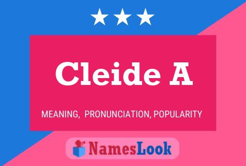 Cleide A Namensposter