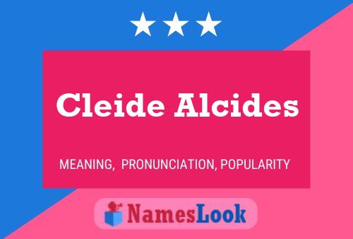 Cleide Alcides Namensposter